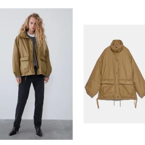NWOT 🏷*** ZARA OVERSIZED JACKET WITH POCKETS - Picture 2 of 6